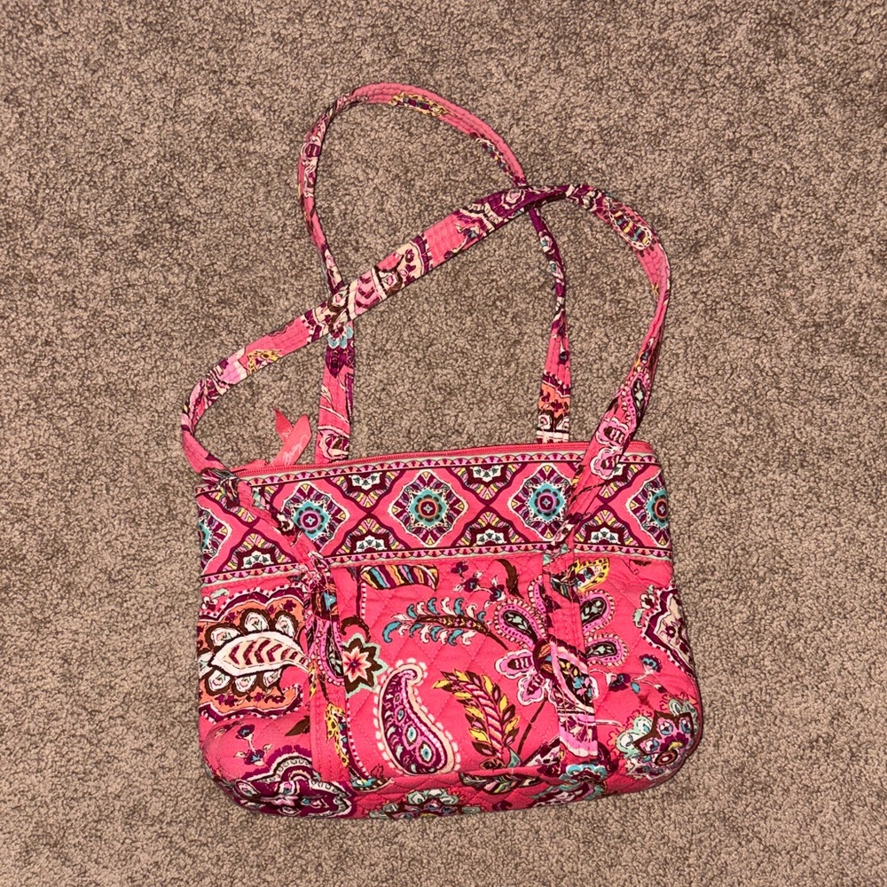 Pink Paisley Quilted Bag